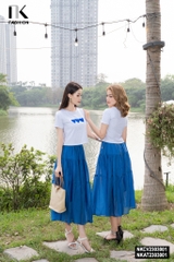 Áo Thun Croptop Ôm Suông Thêu Trái Tim NK - Fashion NKAT2303001