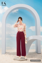 NK FASHION Áo Sơ Mi Dài Tay Hoa Bèo Cổ Đức NKSM2302015
