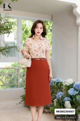 Sơ Mi Hoa Cổ Đức Cộc Tay NK Fashion Vừa Đẹp Vừa Thanh Lịch NKSM2304007