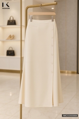 Chân váy suông đuôi cá cúc bọc dễ mặc NKCV2503008