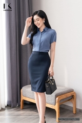 Áo Sơ Mi Cổ Đức Cộc Tay Dáng Cơ Bản nhiều màu sắc, phù hợp nhiều kiểu dáng NKSM2011007