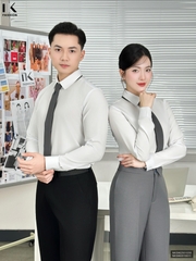 Sơ mi nam lịch sự, dễ phối đồ và ghép set đồng phục cùng áo nữ NKSM2501030