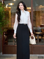 Sơ mi cổ đức tơ tằm mềm mát, dễ mặc NKSM2601019