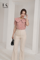 Quần Ống Loe 2 Cúc NKQU2302005