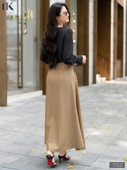 Sơ mi dài tay cổ đổ mềm mịn, thướt tha sang chảnh tiểu thư LUSM2601021