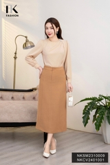NK FASHION Áo Sơ Mi Xếp Sườn Luxury, Sang Chảnh NKSM2310009