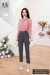 NK FASHION Quần Baggy 3 Cúc Chéo NKQU2309001