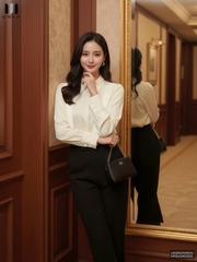 Sơ mi lụa mí vạt thân Unaa xinh xắn, dịu dàng, thanh lịch UNSM2509005