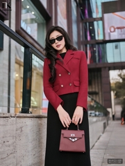 Áo khoác dạ cổ vẻ giao cúc đẹp mà ấm áp NKAK2511008