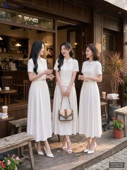 Chân váy Linen kiểu cách giả moi UKCV2604002 ( Chân váy rời ko kèm SM/AT/PK)