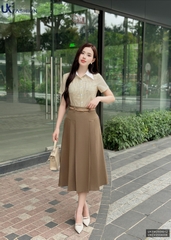 Chân váy xếp đỉa to kiểu dáng mới, dễ mặc UKCV2504006