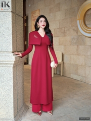 Áo dài thiên ý nhẹ nhàng mà sang LUDV2512002 ( Ko kèm quần + có kèm phụ kiện )