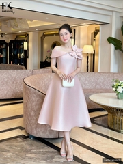 Đầm tiệc hoa hướng dương sang chảnh, tinh tế NKDV2410001