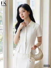 Sơ mi súp peplum điệu đà, tôn eo NKSM2603005
