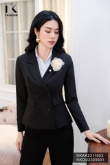 Vest 2 Lớp 4 Cúc Bọc Ve Hech Thanh Lịch, Sang Trọng NKAK2311002