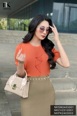 Đai xích ngọc trai phối kèm chân váy cực xinh NKPK2403003