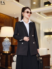 Vest Brazer dáng rộng 4 cúc siêu sang NKAK2507002