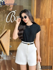 Áo Len Cổ Trơn Vai Chờm UK FASHION Thời Trang Công Sở Trẻ Trung, Đơn Giản, Vải Mềm Mịn UKFAL2408007