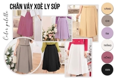 Chân Váy Xòe Ly Xếp Thanh Lịch, Sang Chảnh NKCV2310001