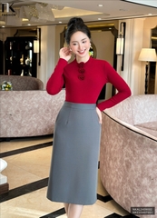 Áo Len Đính Hoa NK FASHION Thời Trang Công Sở Thanh Lịch, Dễ Mặc, Vải Mềm Mịn NKAL2409002