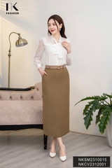 Áo Sơ Mi Tơ Nơ Buộc Bèo Vai Cổ, Thanh Lịch NKSM2310015