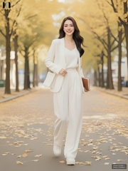 Quần ống rộng Unaa dễ mặc, thoải mái, mềm mịn UNQU2509001