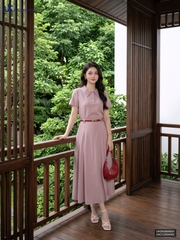Chân váy Linen kiểu cách giả moi UKCV2604002 ( Chân váy rời ko kèm SM/AT/PK)