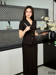 Ki giả cổ ve đơn 2 lớp dịu dàng NKSM2601012