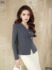 Vest 2 lớp không cổ mí nẹp chéo sang mịn LUAK2508005