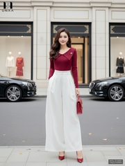 Quần ống rộng Unaa dễ mặc, thoải mái, mềm mịn UNQU2509001