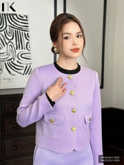 Ký giả túi ốp text chun sang xịn, thanh lịch NKAK2411002 ( Không kèm chân váy)