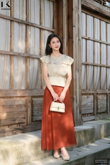 Chân váy xoè chiffon dễ mặc, mềm mát NKCV2503001