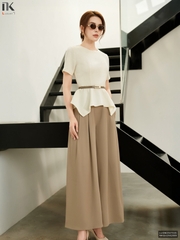 Sơ mi peplum kiểu điệu đà pha chút kiêu kì LUSM2507035