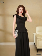 Sơ mi vai chùm chéo peplum xinh xắn LUSM2506021