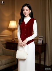 Áo Gile nhung cực sang, trẻ mà vẫn ấm áp NKSM2511001