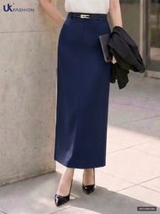 Chân váy bút chì moi cúc trẻ trung UKCV2601002