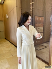 Vest 2 lớp 4 cúc croptop thanh lịch, gọn gàng NKAK2509005