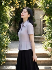 Sơ mi súp peplum điệu đà, tôn eo NKSM2603005