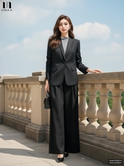 Vest cổ ve liền kiểu dáng thoải mái, siêu sang và dễ mặc UNAK2509010