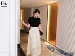 Chân Váy Xoè Dệt Nổi Sang Trọng, Nữ Tính Vải Mềm Mịn NKCV2502002