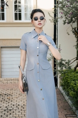 Đầm cổ đức 7 mảnh siêu tôn dáng LUDV2503003