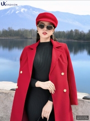 Áo Khoác Dạ UK Trendy Công Sở Nữ Sang Trọng, Thanh Lịch Vải Mềm Mại UKAK2410005