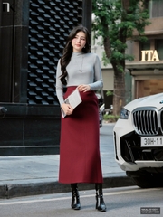 Chân váy dạ A dài kiểu cách mới, form đẹp NKCV2511002