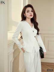 Vest 2 lớp không cổ mí nẹp chéo sang mịn LUAK2508005