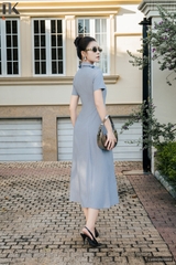 Đầm cổ đức 7 mảnh siêu tôn dáng LUDV2503003