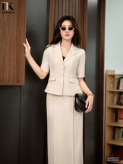 Kí giả cổ ve 3 cúc thanh lịch, gọn gàng NKSM2601011