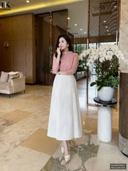 Áo ren cổ giếng súp gấu mới lạ, gọn gàng NKSM2509001