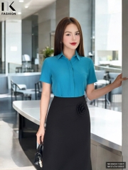 Áo Sơ Mi Cổ Đức Cộc Tay Dáng Cơ Bản nhiều màu sắc, phù hợp nhiều kiểu dáng NKSM2011007