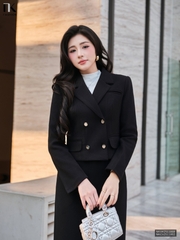 Áo khoác dạ cổ vẻ giao cúc đẹp mà ấm áp NKAK2511008