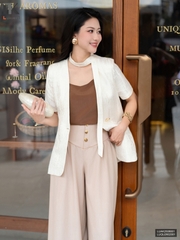 Blazer cộ gấm 2 lớp sang xịn, trẻ trung LUAK2508001